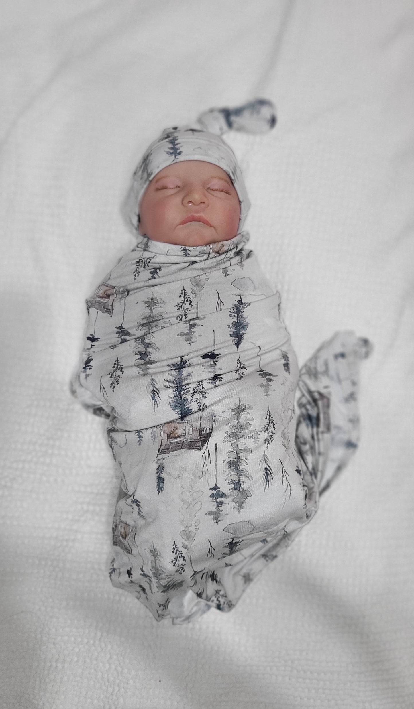 Bosque Swaddle con gorro